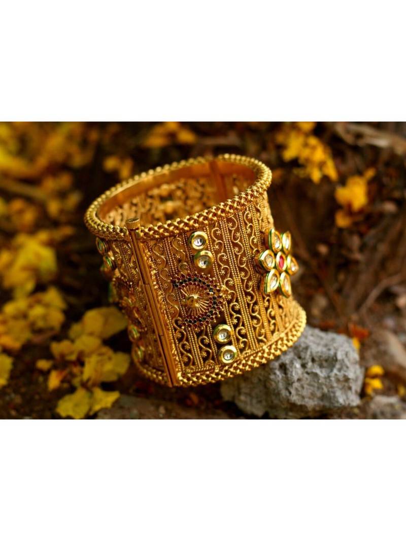 Gold bangles-and-bracelets