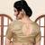Beige Women'S Jacquard  With Boat Neck Blouse