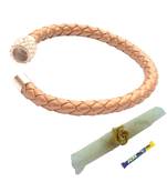 Magnetic Braided & Stone Studded Golden Bracelet cum Rakhi For Brother