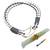 Double Layered Black & White Braided Bracelet cum Rakhi For Brother