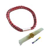 Double Layered Energetic Red Black  Braided Bracelet cum Rakhi For Brother