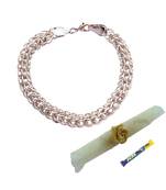 Bikers Desire Netted Metallic Silver Bracelet cum Rakhi For Brother