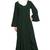 Layered abaya- Solid Bottle Green