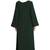 Layered abaya- Solid Bottle Green