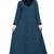 Front-open abaya- Blue color