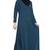 Front-open abaya- Blue color