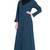 Front-open abaya- Blue color