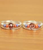 Multicolor Crystal Toe-Rings