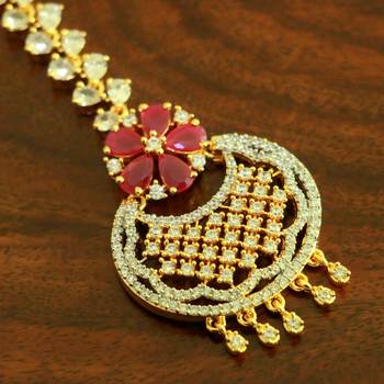 Red ruby  maang-tikka 2
