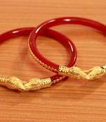 Red Crystal Bangles-And-Bracelets
