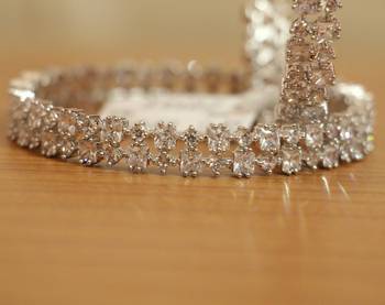 White Cubic Zirconia Bangles-And-Bracelets 3