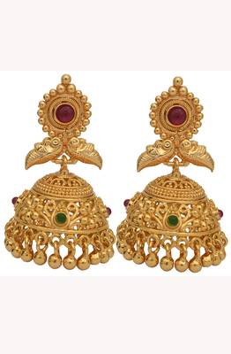 Gold jhumkas 1