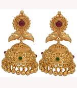 Gold jhumkas