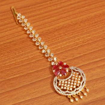 Red Ruby       Maang-Tikka 1