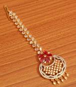 Red Ruby       Maang-Tikka