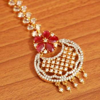 Red Ruby       Maang-Tikka 2