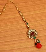 Red Ruby       Maang-Tikka