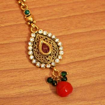 Red Ruby       Maang-Tikka 2
