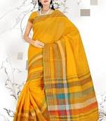 South Cotton Saree   Tara Coller Patta Gold