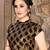 Black Women'S Brocade With Collar Neck Blouse