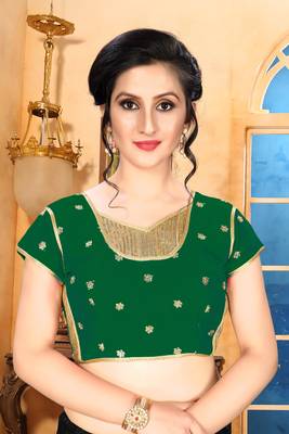 Green Women'S Phantom With V Neck Blouse 1