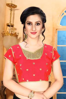 Peach Women'S Phantom With V Neck Blouse 1