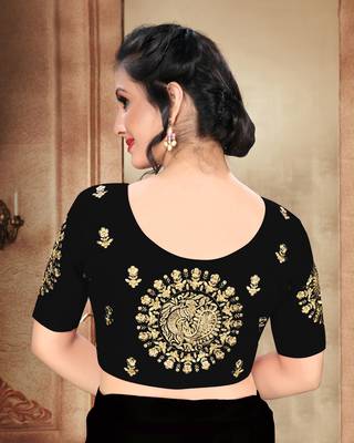 Black Women'S Phantom With Round Neck Blouse 2