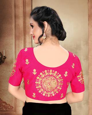 Pink Women'S Phantom With Round Neck Blouse 2