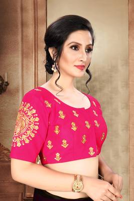 Pink Women'S Phantom With Round Neck Blouse 3
