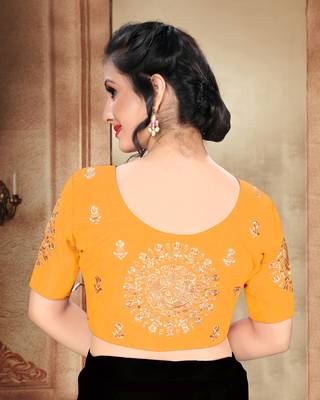 Yellow Women'S Phantom With Round Neck Blouse 2