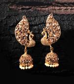 Designer Peacock Jhumkas