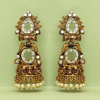 White jhumkas 1