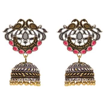 Maroon jhumkas 1