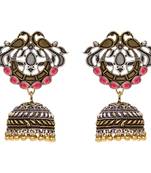 Maroon jhumkas