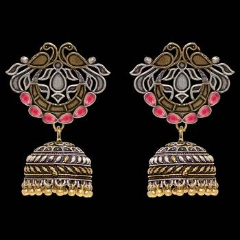 Maroon jhumkas 2