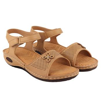 Tan Doctor Sole Flats For Women 1