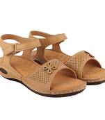 Tan Doctor Sole Flats For Women