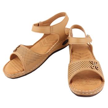 Tan Doctor Sole Flats For Women 4