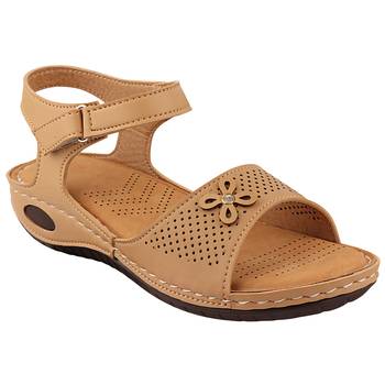 Tan Doctor Sole Flats For Women 5