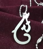 Saizen Chintamani Ganpati Stainless Steel Pendant Set Rhodium Metal Pendant