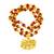Religious Jewelry Loard Shiva Mahakal Locket Gold-Plated Beads Brass, Wood Pendant