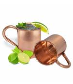 copper plain mug 2 piece