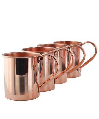 copper plain mug 4 piece 1