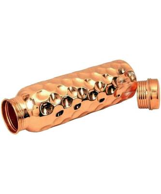 Copper big hammered bottle 1 piece 3