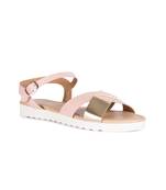 BLINK pink gold platform sandals