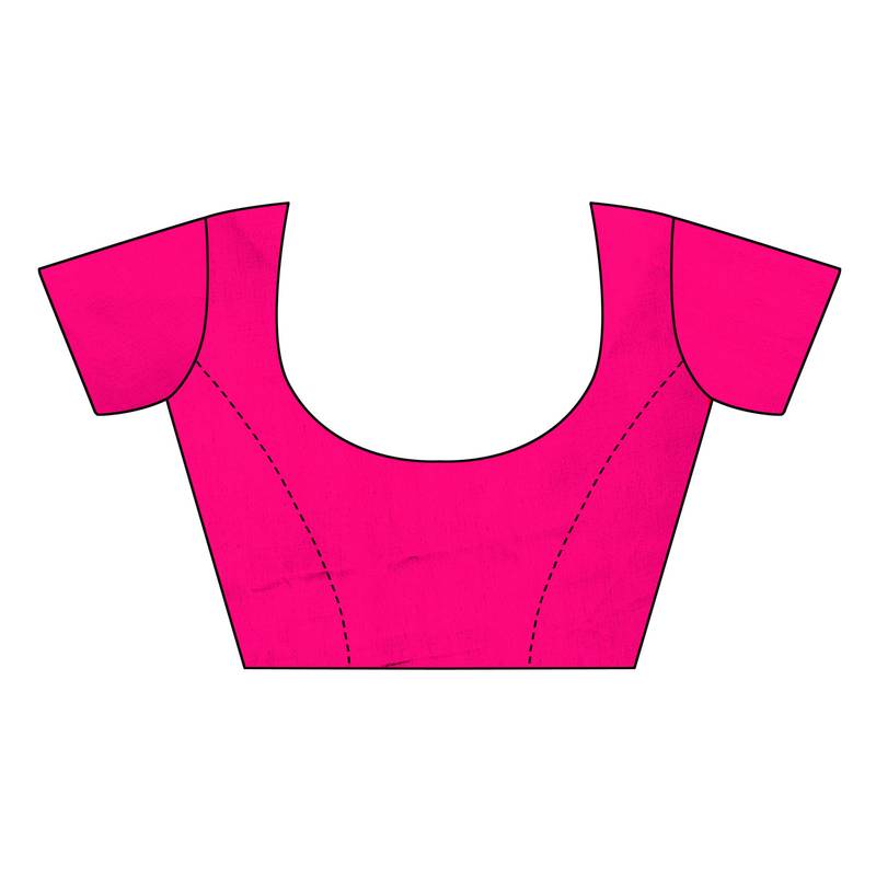 Navy Blue Banarasi Art Silk Saree With Blouse