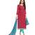 Women's Pink Color Modal Cotton Embroidered Dress Material With Heavy Jal Work Churidar Suit 