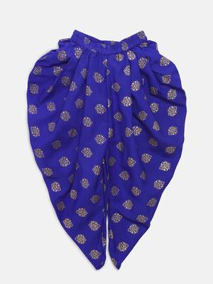 Blue printed cotton kids-tops 3