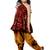 Maroon peplum kurta with Dhoti Set for girls