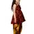 Maroon peplum kurta with Dhoti Set for girls